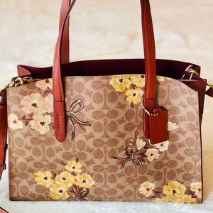Coach Signature Charlie Prie Tan Bag